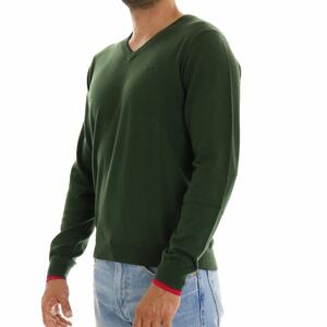 MAGLIA CONTRASTI SUN68 VERDE